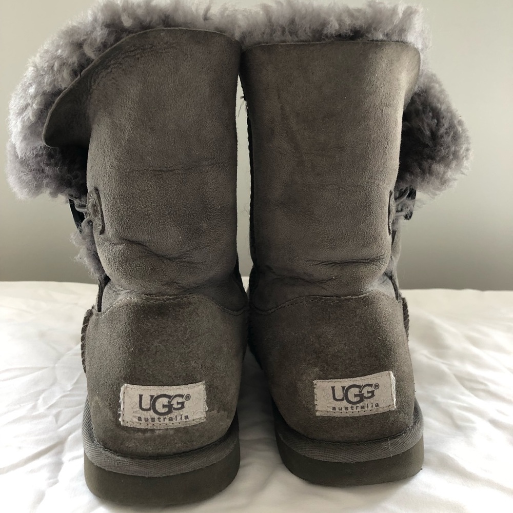 Ugg Grey Bailey Button Classic Boot - image 3